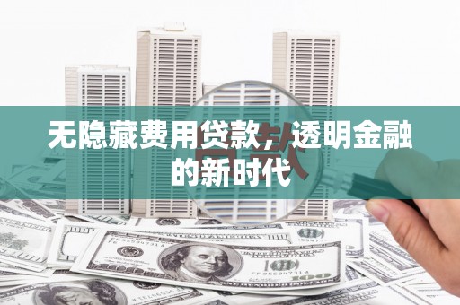 乌恰无隐藏费用贷款，透明金融的新时代