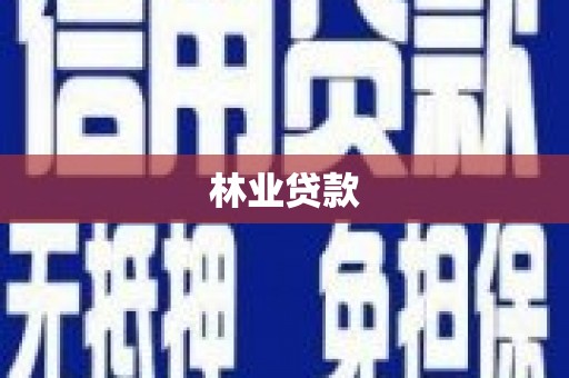 乌恰林业贷款