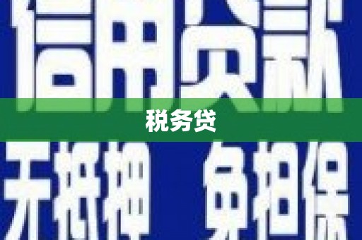 乌恰税务贷