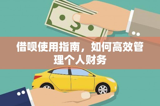 乌恰借呗使用指南，如何高效管理个人财务