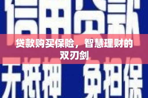 乌恰贷款购买保险，智慧理财的双刃剑