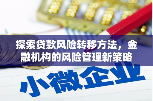 乌恰探索贷款风险转移方法，金融机构的风险管理新策略