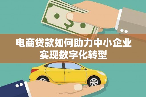 乌恰电商贷款如何助力中小企业实现数字化转型