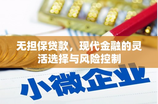 乌恰无担保贷款，现代金融的灵活选择与风险控制