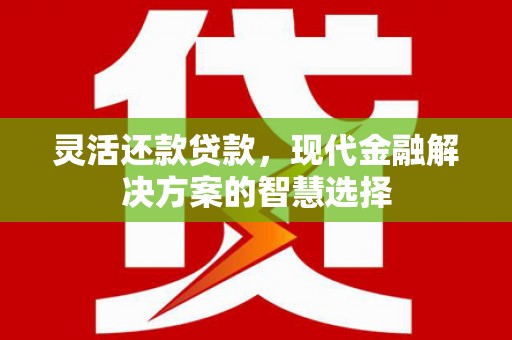 乌恰灵活还款贷款，现代金融解决方案的智慧选择