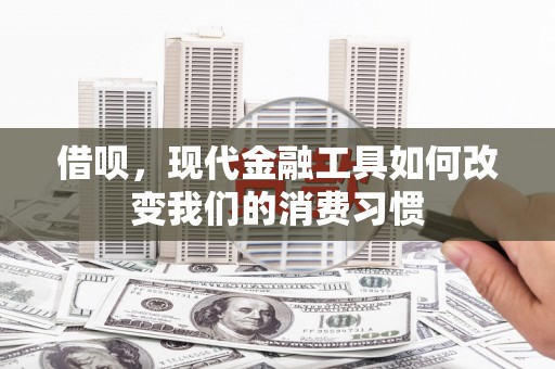 乌恰借呗，现代金融工具如何改变我们的消费习惯