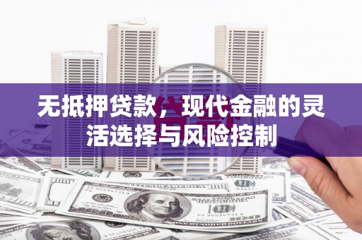乌恰无抵押贷款，现代金融的灵活选择与风险控制