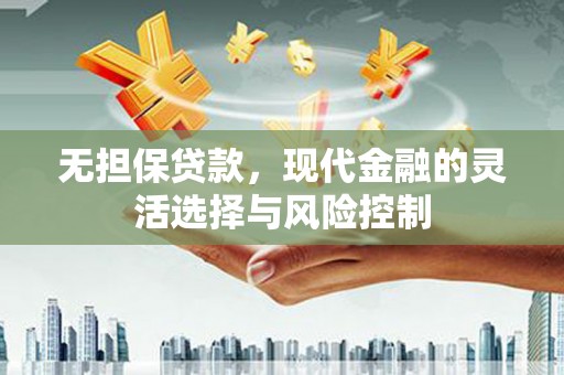乌恰无担保贷款，现代金融的灵活选择与风险控制
