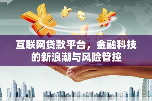 乌恰互联网贷款平台，金融科技的新浪潮与风险管控