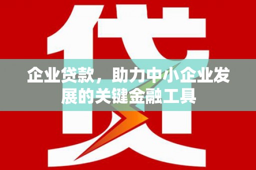 乌恰企业贷款，助力中小企业发展的关键金融工具