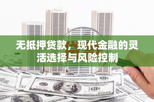 乌恰无抵押贷款，现代金融的灵活选择与风险控制