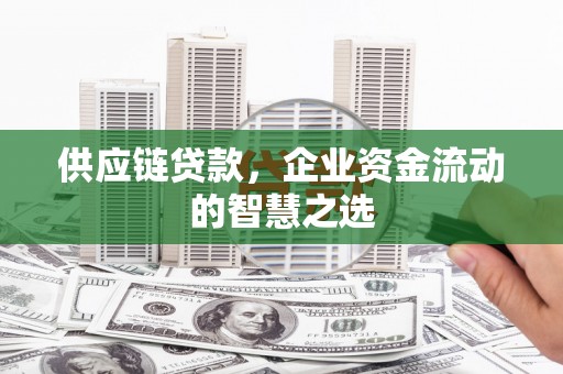 乌恰供应链贷款，企业资金流动的智慧之选