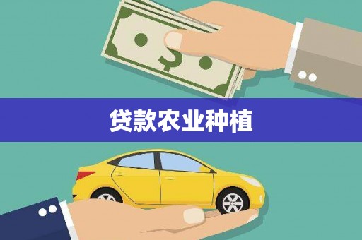 乌恰贷款农业种植