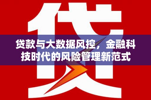 乌恰贷款与大数据风控，金融科技时代的风险管理新范式