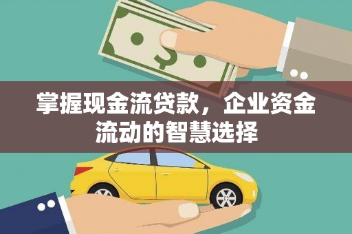 乌恰掌握现金流贷款，企业资金流动的智慧选择
