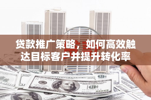 乌恰贷款推广策略，如何高效触达目标客户并提升转化率