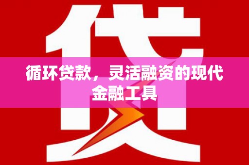 乌恰循环贷款，灵活融资的现代金融工具