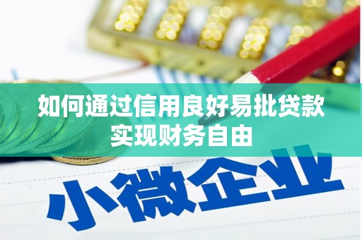 乌恰如何通过信用良好易批贷款实现财务自由