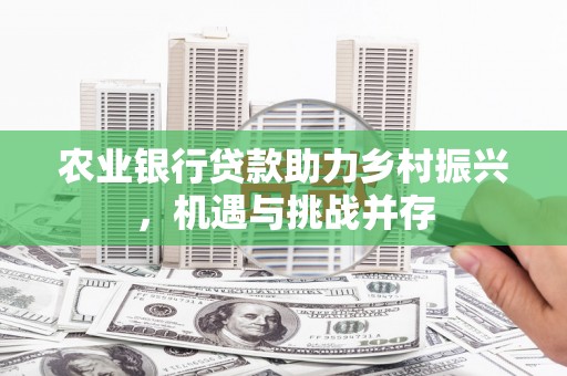 乌恰农业银行贷款助力乡村振兴，机遇与挑战并存