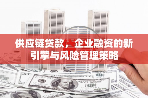 乌恰供应链贷款，企业融资的新引擎与风险管理策略