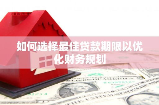 乌恰如何选择最佳贷款期限以优化财务规划