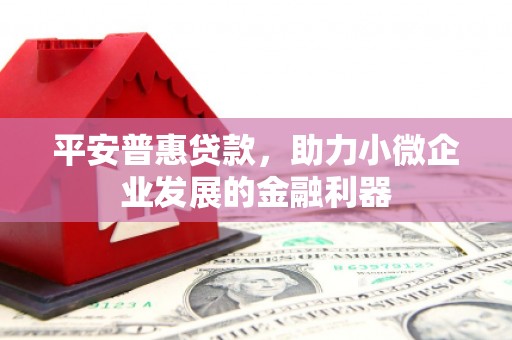 乌恰平安普惠贷款，助力小微企业发展的金融利器