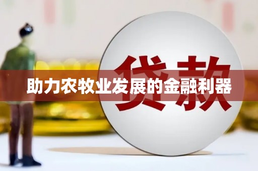 乌恰助力农牧业发展的金融利器