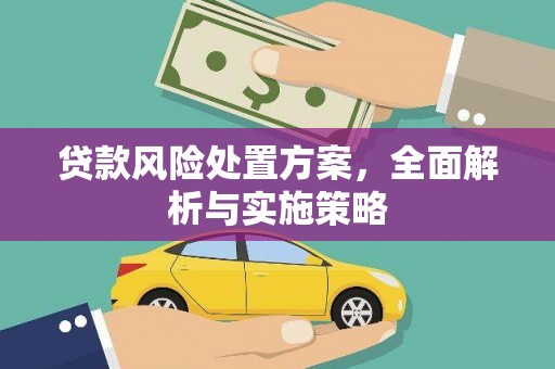 乌恰贷款风险处置方案，全面解析与实施策略
