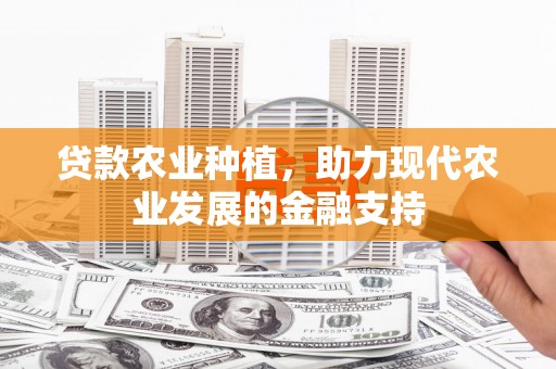 乌恰贷款农业种植，助力现代农业发展的金融支持