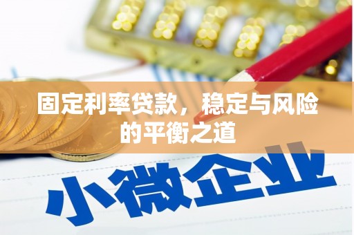 乌恰固定利率贷款，稳定与风险的平衡之道